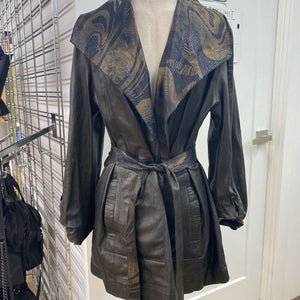 Alice Arthur reversible light leather jacket 42