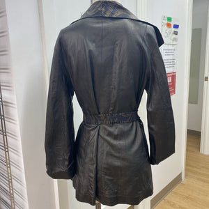 Alice Arthur reversible light leather jacket 42