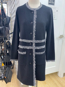 Karl Lagerfeld wool/blend long cardi S