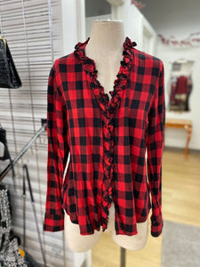 Gap Plaid top L