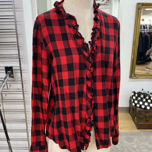 Gap Plaid top L