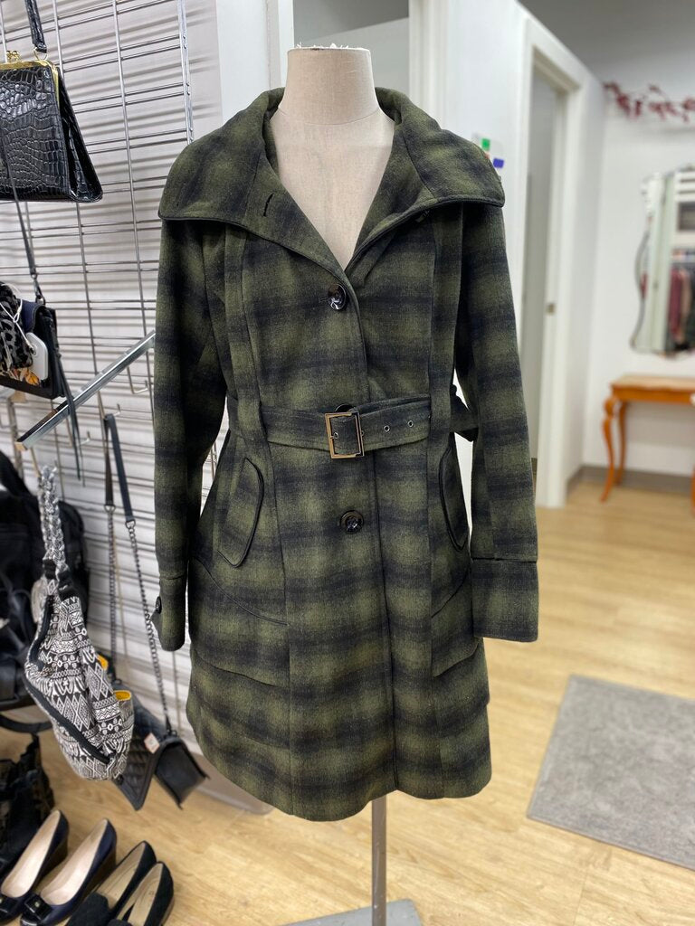 Steve Madden plaid coat XL