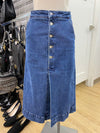 Massimo Dutti denim midi skirt 6