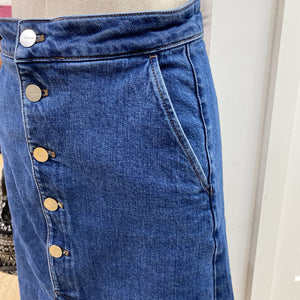 Massimo Dutti denim midi skirt 6