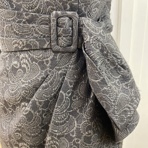Luisa Spagnoli paisley one shoulder dress 40 NWT