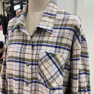 Wilfred plaid oversized top S