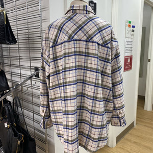 Wilfred plaid oversized top S