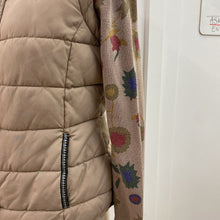 Load image into Gallery viewer, Desigual zip out knit sleeves quilted jacket/vest 38
