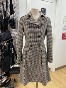 Lauren Ralph Lauren wool/blend houndstooth coat S