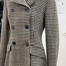 Load image into Gallery viewer, Lauren Ralph Lauren wool/blend houndstooth coat S
