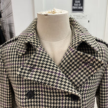 Load image into Gallery viewer, Lauren Ralph Lauren wool/blend houndstooth coat S
