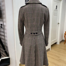 Load image into Gallery viewer, Lauren Ralph Lauren wool/blend houndstooth coat S
