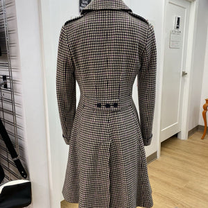 Lauren Ralph Lauren wool/blend houndstooth coat S