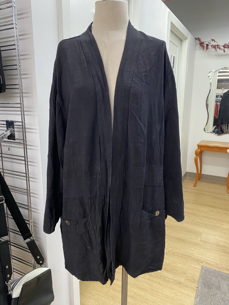 Kaliyana long linen blend Jacket S/M