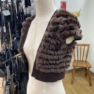 BCBG Max Azria rabbit fur vest XS