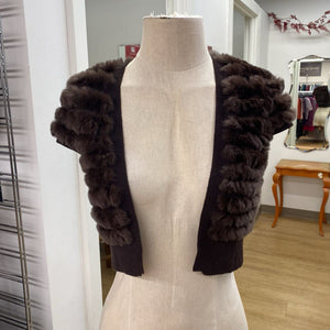 BCBG Max Azria rabbit fur vest XS