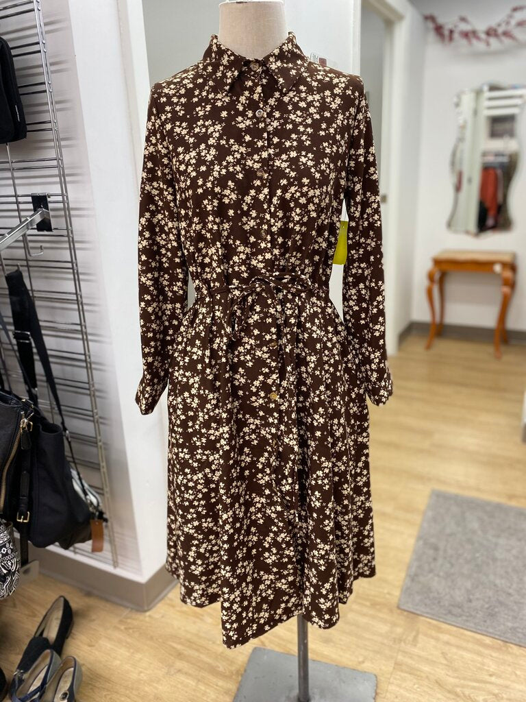 Brown Cream dress