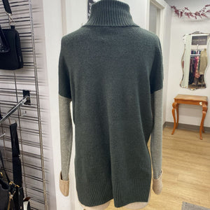 Tribal color block sweater S