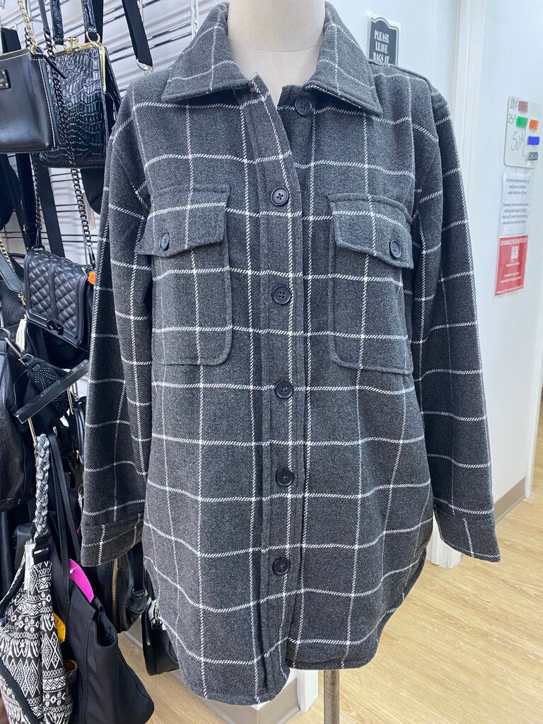 Tilley wool/blend shacket M