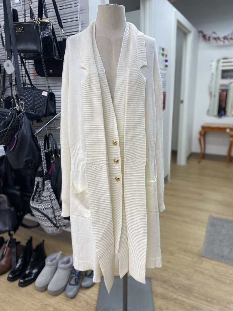 IMNYC long button cardi 3X
