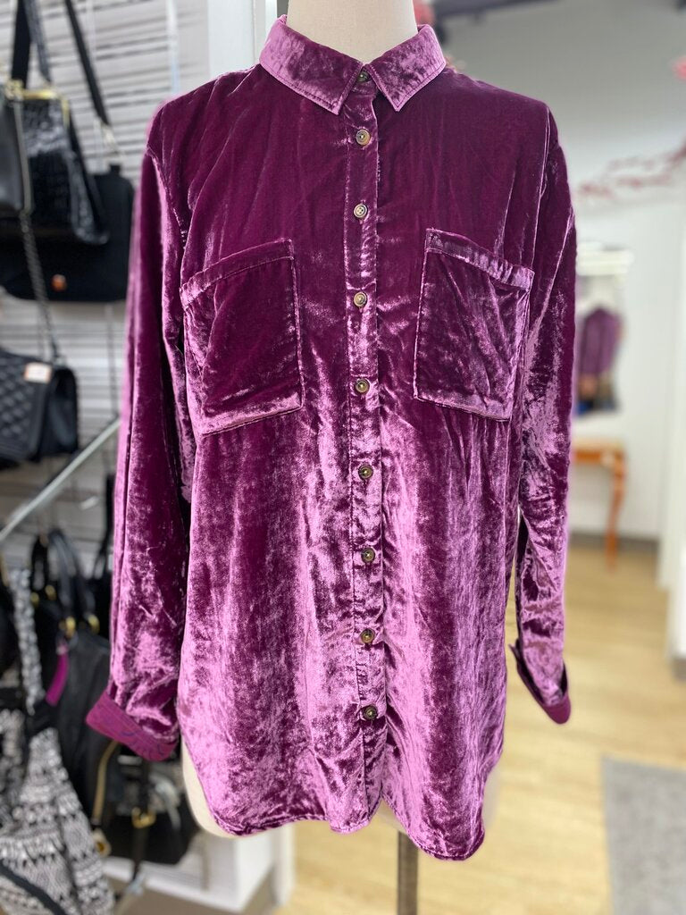 Pilcro velour top M