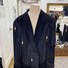 Load image into Gallery viewer, The leather Ranch fringe suede jacket 3/XL
