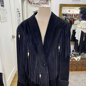 The leather Ranch fringe suede jacket 3/XL