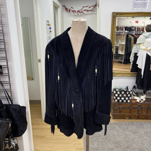 Load image into Gallery viewer, The leather Ranch fringe suede jacket 3/XL
