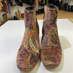 Hudson x Liberty London velvet/leather booties 39