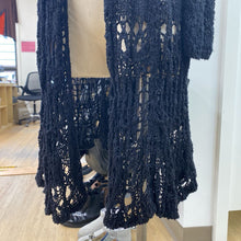 Load image into Gallery viewer, Free People open knit long cardi S
