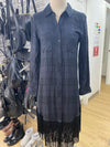RAILS fringe plaid dress XS