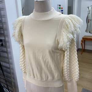 Dolan fringe sweater XS