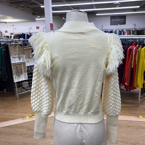 Dolan fringe sweater XS