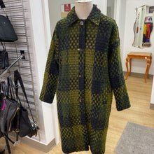 Load image into Gallery viewer, Donna White tweed coat M
