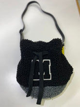 Load image into Gallery viewer, Mini Cream faux shearling bucket bag
