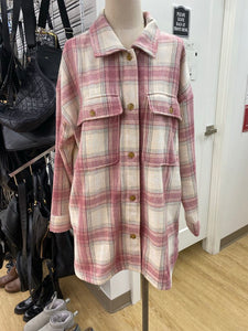 Banana Republic wool/blend long shacket L