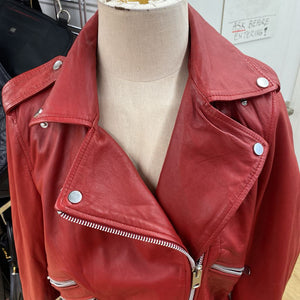 W118 Walter Baker leather moto jacket M