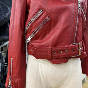 W118 Walter Baker leather moto jacket M