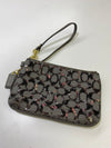 Coach sequin logo wristlet
