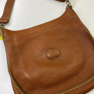 Roots pebbled leather crossbody