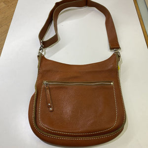 Roots pebbled leather crossbody