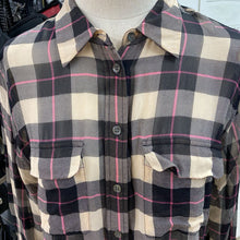 Load image into Gallery viewer, Equipment plaid silk top M
