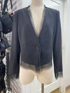 BCBG Max Azria mesh detail blazer L