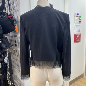 BCBG Max Azria mesh detail blazer L