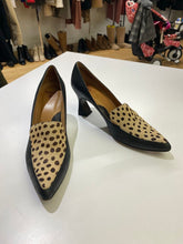 Load image into Gallery viewer, John Fluevog pony hair/leather heels 9
