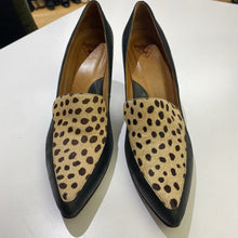 Load image into Gallery viewer, John Fluevog pony hair/leather heels 9
