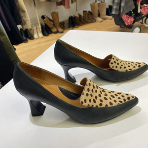 John Fluevog pony hair/leather heels 9