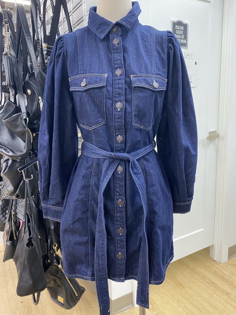 H&M denim dress NWT M