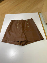 Load image into Gallery viewer, Zara pleather shorts M
