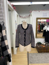 White House Black Market knit blazer sweater M
